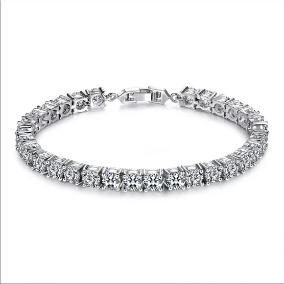 NEW 5MM 925 STERLING SILVER TENNIS BRACELET, NICE BRACELET, CUTE BRACELET - Picture 6 of 6